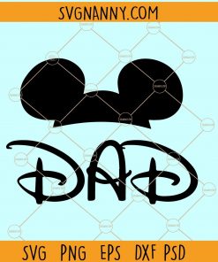 Mickey dad svg