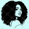 Afro Woman SVG