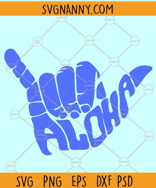 Aloha hand SVG