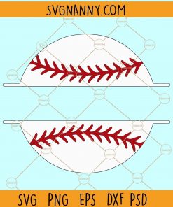 Baseball Ball Split svg