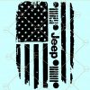 Distressed jeep flag svg