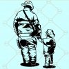 Firefighter Father and Son svg