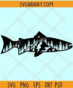 Fish and Trees SVG