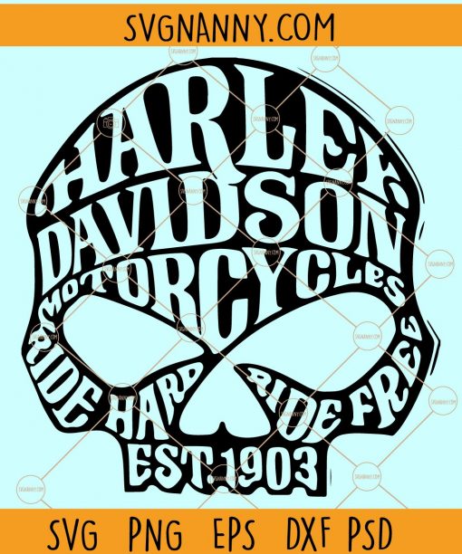 Harley skull svg file