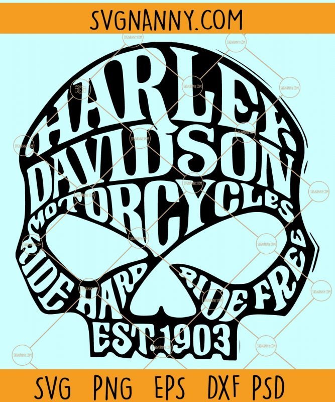 Harley Davidson skull svg, Harley skull svg file, Willie G Skull SVG file