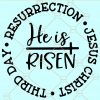 He is risen svg