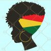 Jamaica Afro woman SVG