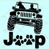 Jeep and dog SVG
