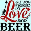 Love and beer svg file