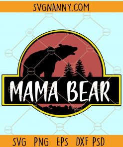 Mama bear Jurassic svg