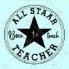Converse All Star teacher SVG