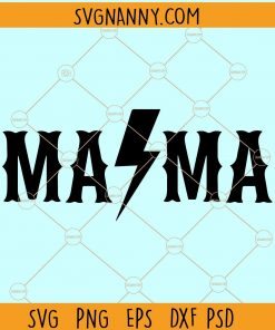 mama lightning bolt svg