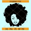 Afro woman SVG