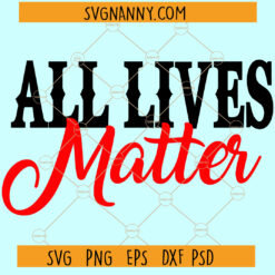 All lives matter SVG