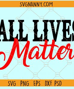 All lives matter SVG