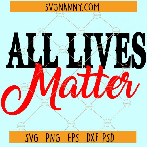 All lives matter SVG