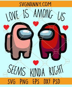 Among Us Valentines Day SVG