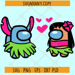 Among us Lilo and Stitch SVG