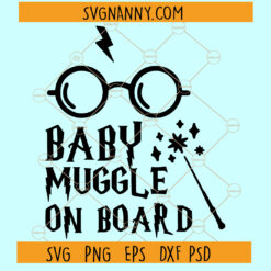 Baby muggle on Board SVG