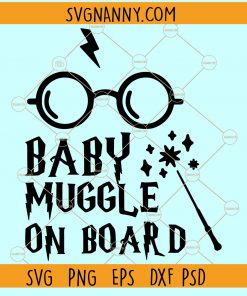 Baby muggle on Board SVG