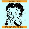 Betty Boop Kiss SVG