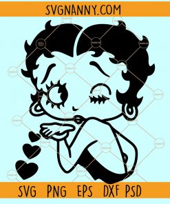 Betty Boop Kiss SVG