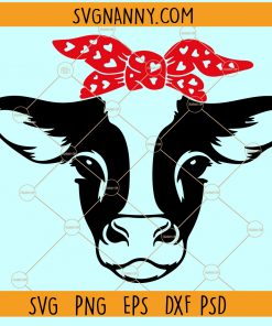 Cow with bandana SVG