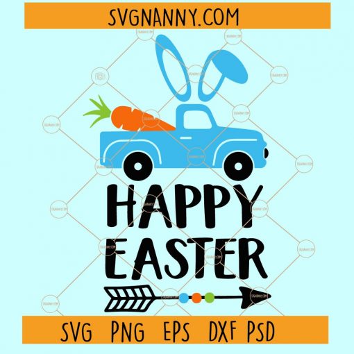 Easter Eggs Truck Svg