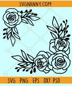 Flower frame SVG