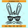 Hip hop bunny SVG