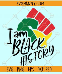 I am black history SVG