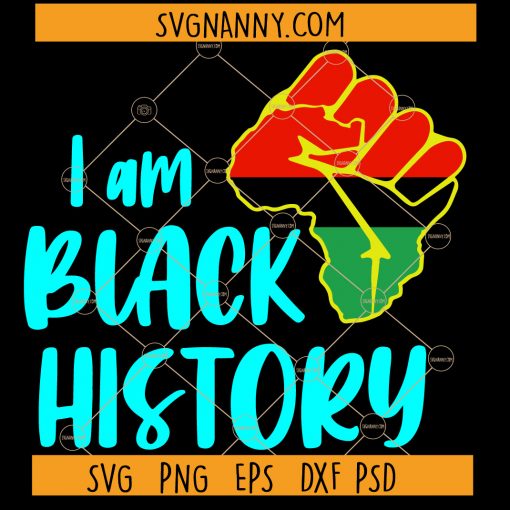 I am black history SVG