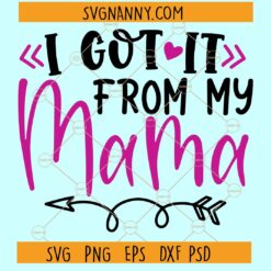 I got it from my mama SVG