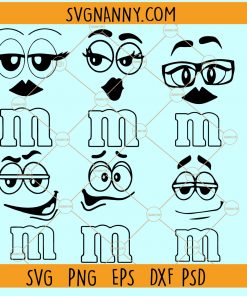 M&M Faces SVG