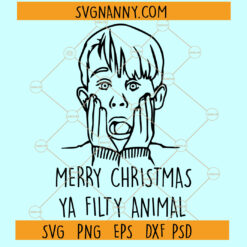 Merry Christmas Ya Filthy Animal SVG