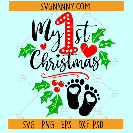 My first christmas svg