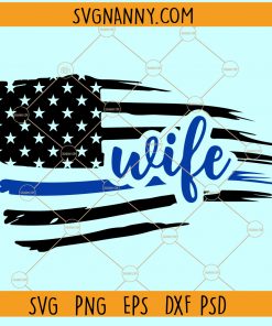 Police wife SVG