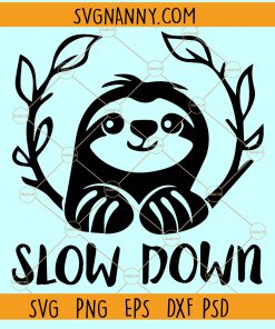 Slow down sloth SVG