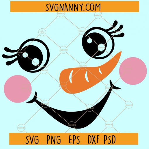 Snowman face svg