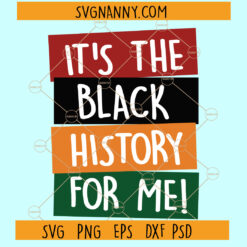 It's the black history for me SVG