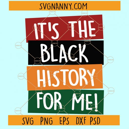 It's the black history for me SVG