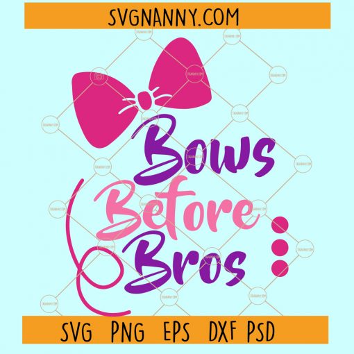 bows before bros SVG