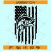 distressed fishing flag SVG