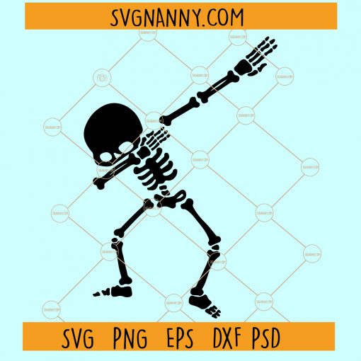 skeleton dabbing SVG