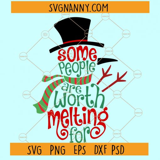 some people are worth melting for SVG