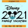 2021 Disney Vacation SVG