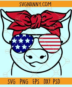 4th of July pig SVG