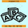 ABC blocks SVG