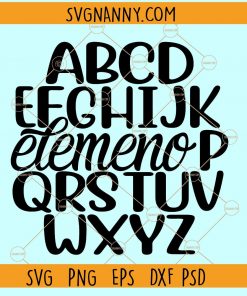 Alphabet Elemeno SVG