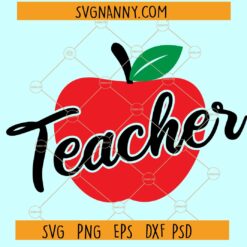 Apple teacher SVG